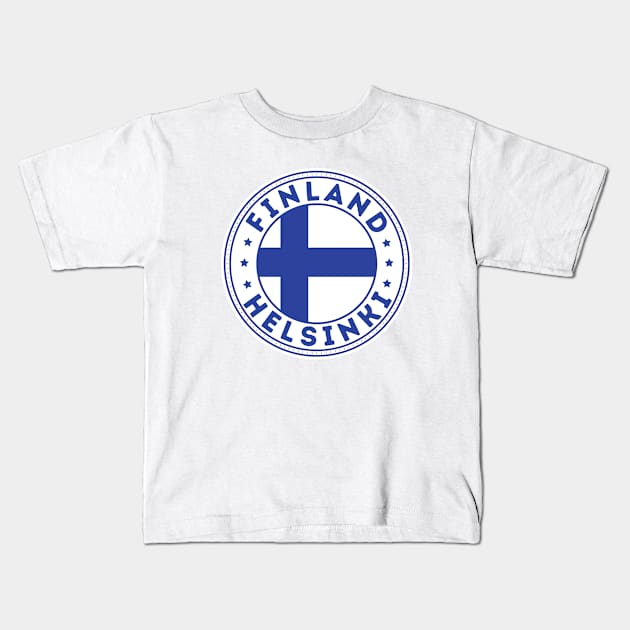 Helsinki Kids T-Shirt by footballomatic